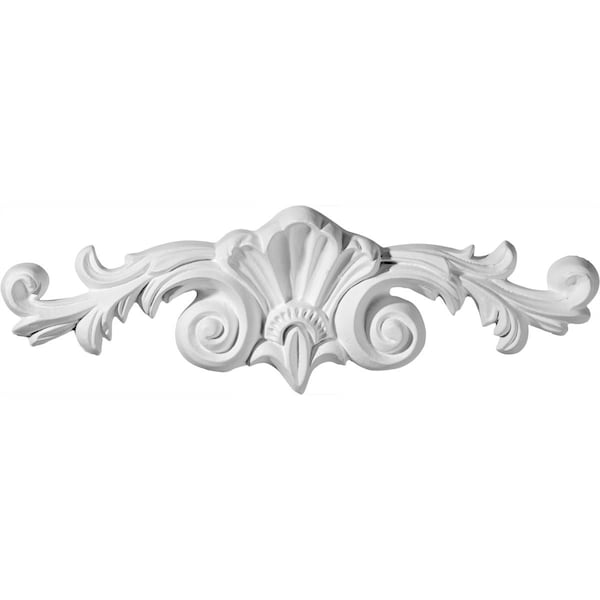 Ekena Millwork 11 3/4"W x 3 3/4"H x 1 1/4"P Orleans Center Onlay ONL11X03X01OL - main